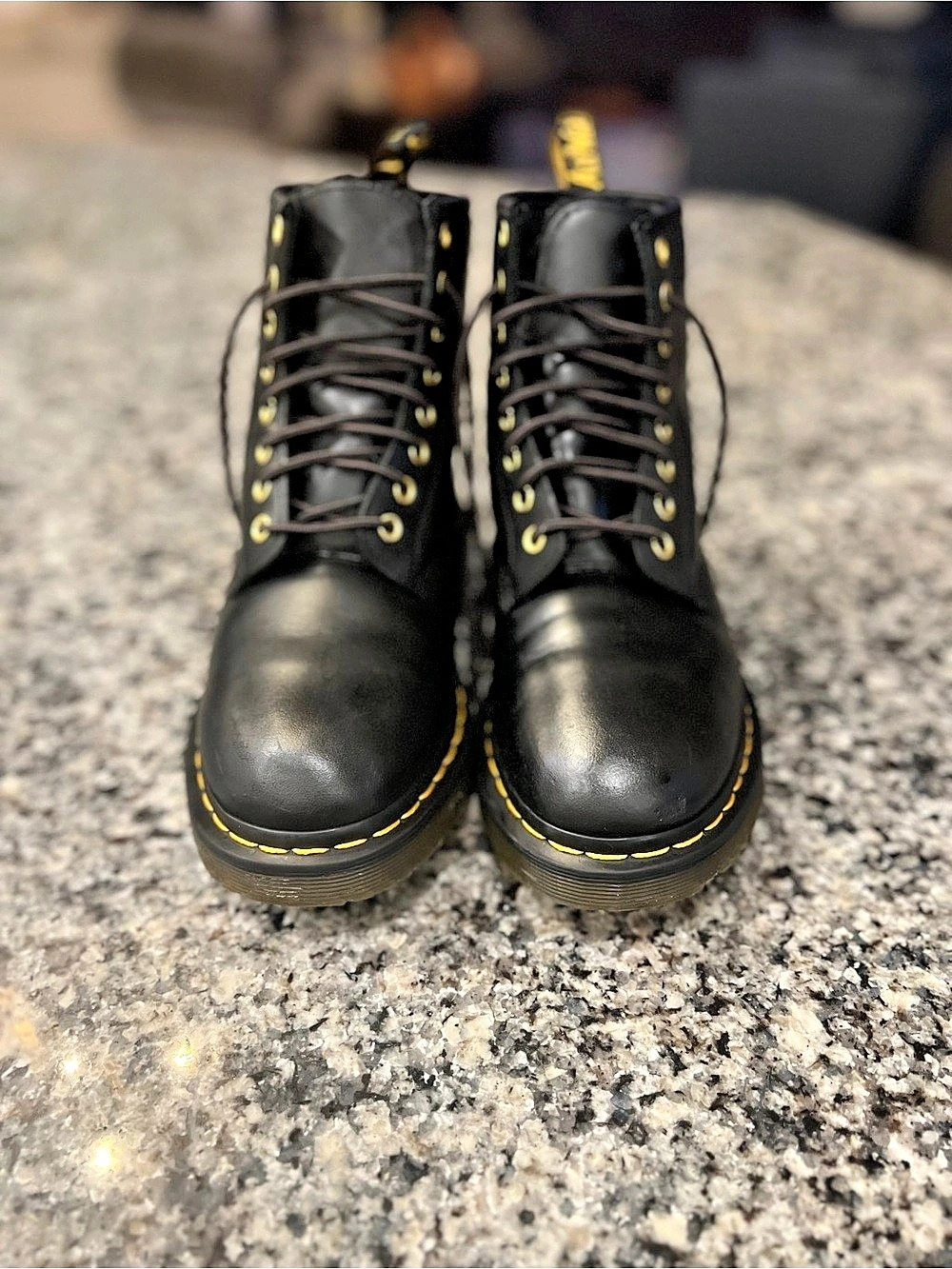 Dr. Martens 1460 Serena Combat Boots Black mens 6, women’s 7
